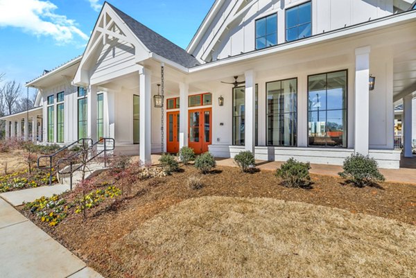 Clubhouse featuring modern design and seating at Alta Croft Apartments