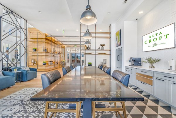 Clubhouse featuring modern design and recreational spaces at Alta Croft Apartments