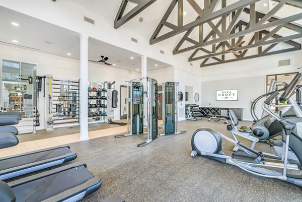 State-of-the-art fitness center with modern equipment at Alta Croft Apartments, enhancing residents' lifestyle