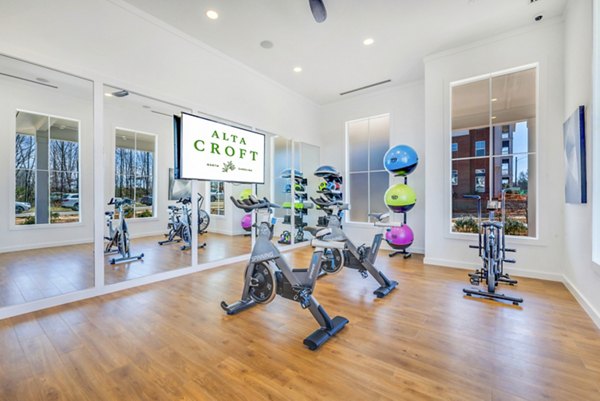 yoga/spin studio at Alta Croft Apartments