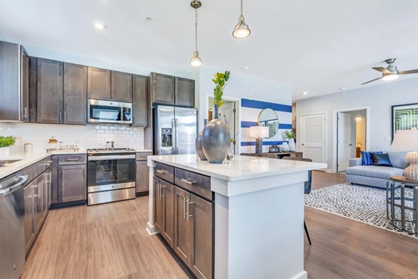 Spacious kitchen with modern appliances at Alta Croft Apartments, a luxury Greystar community in Charlotte