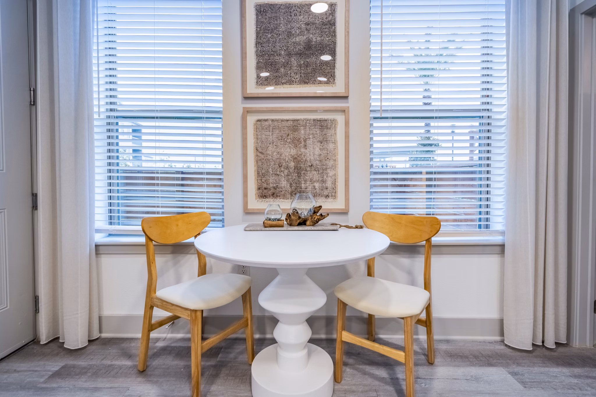 Elegant dining room with modern furniture in Alta Cypress Springs Apartments