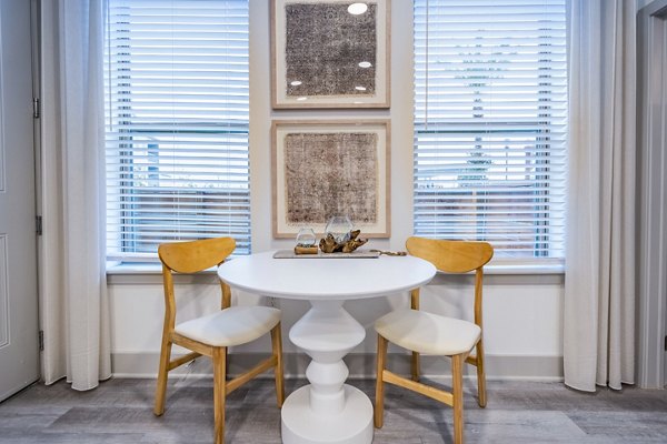Elegant dining room with modern furniture in Alta Cypress Springs Apartments