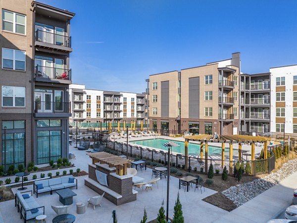 Sparkling outdoor pool at Alta Davis Apartments