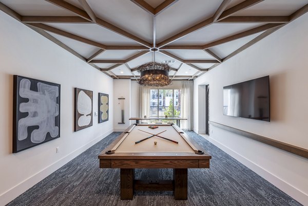 Modern clubhouse with sleek design at Alta Deco Apartments