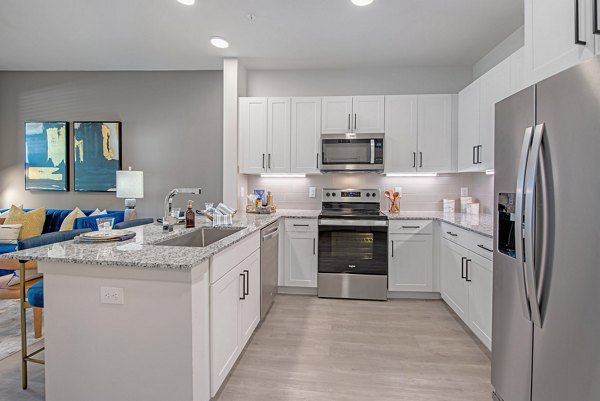 Kitchen at Alta Denton Station Apartments