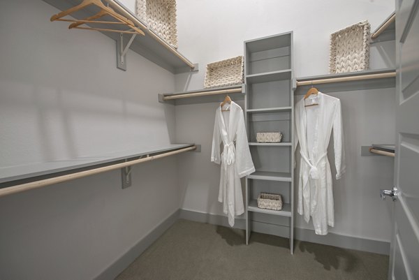 Cozy bedroom with modern decor in Alta at the Farm Apartments