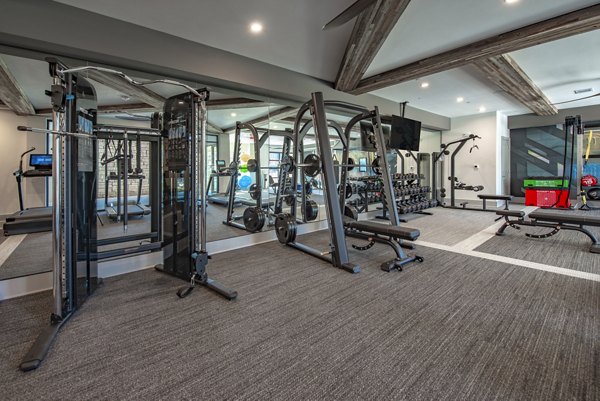 State-of-the-art fitness center with modern equipment at Alta at the Farm Apartments, perfect for an active lifestyle