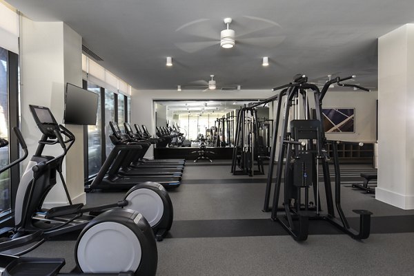 State-of-the-art fitness center with modern equipment at Alta Federal Hill Apartments in Baltimore, perfect for active urban living