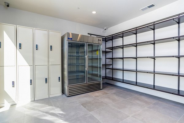 Parcel pickup lockers for convenient package retrieval at Alta Longwood Apartments