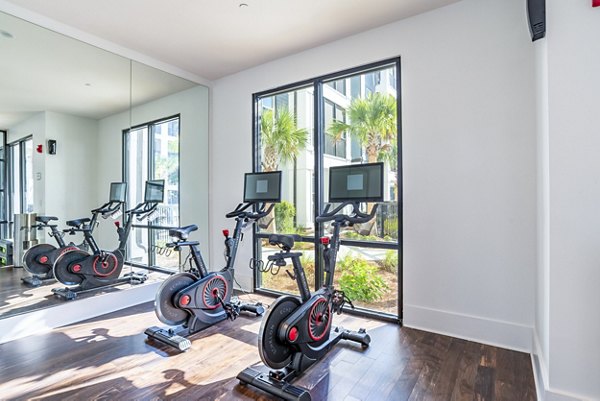 Spin studio with state-of-the-art equipment at Alta Longwood Apartments