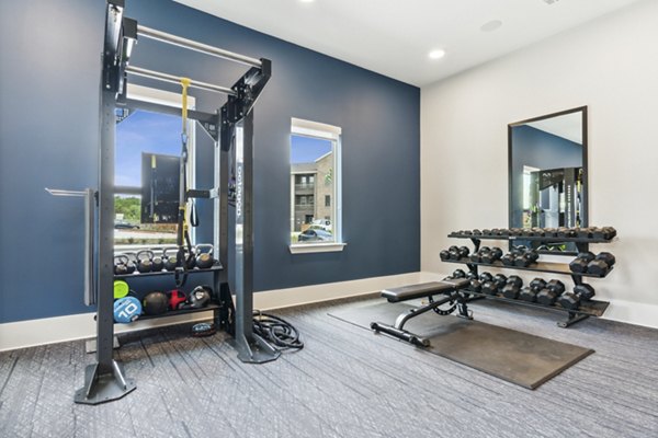 fitness center at Alta Marine Creek Apartments