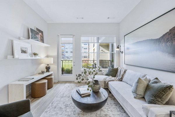 Living room at Alta Oxbow Apartments