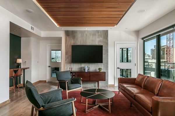 Clubhouse featuring modern design elements at Alta Peak Apartments