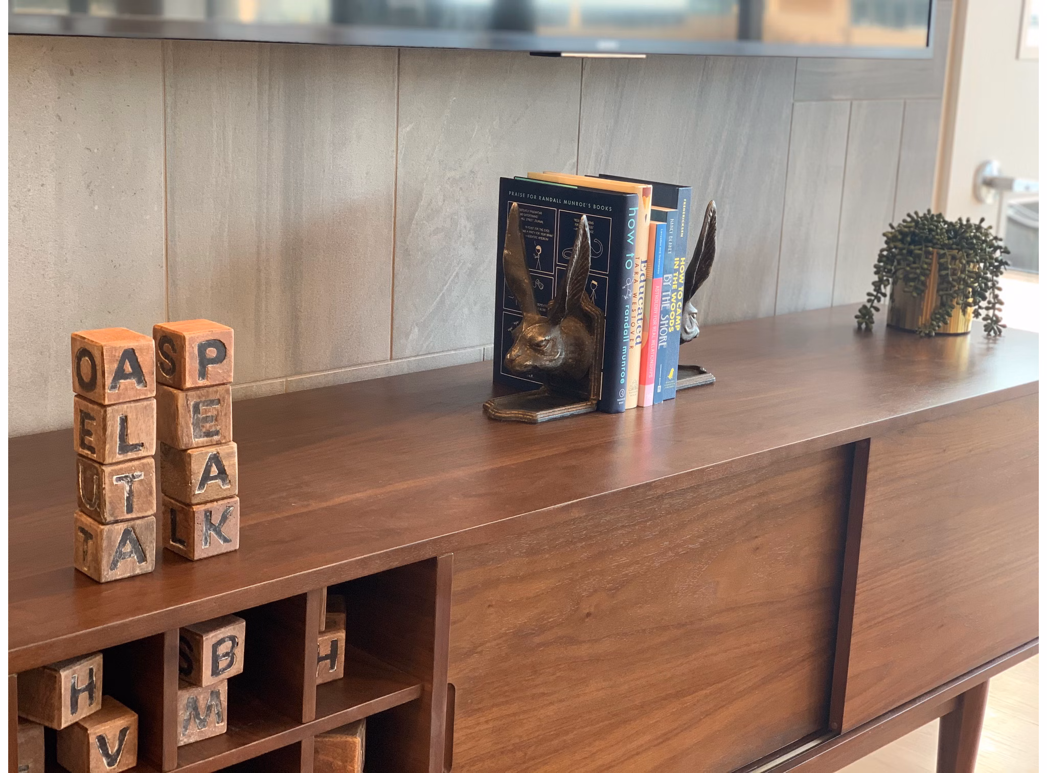 Clubhouse with modern decor at Alta Peak Apartments in luxury setting