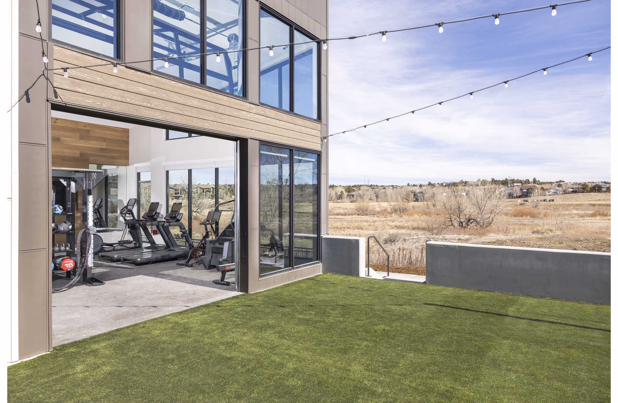 fitness center at Alta Piney Creek Apartments