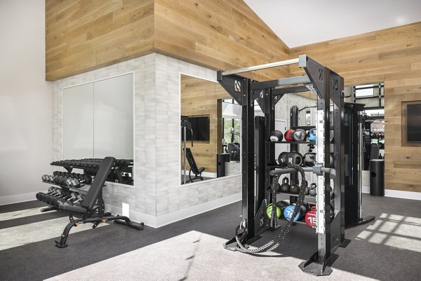fitness center at Alta Piney Creek Apartments