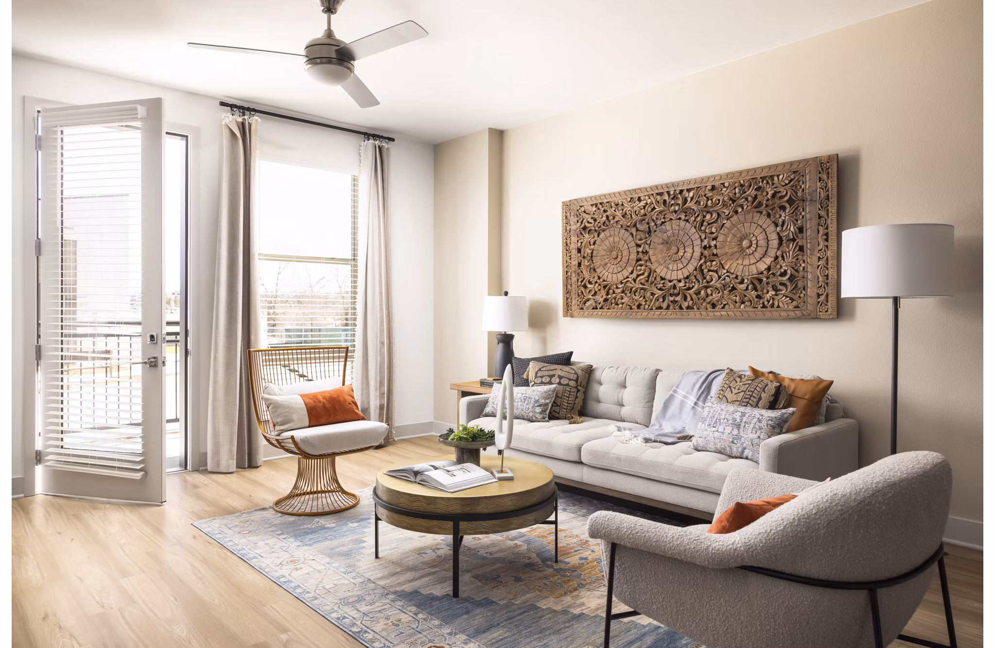 living room at Alta Piney Creek Apartments