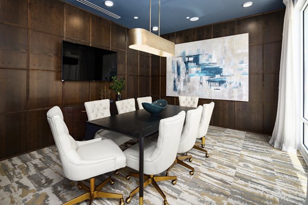 Elegant clubhouse with modern decor at Alta Porter on Peachtree apartments