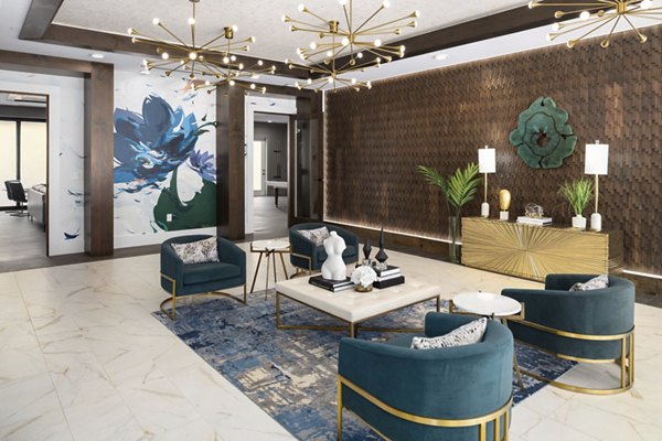 Luxury clubhouse at Alta Porter on Peachtree featuring modern design and elegant interiors