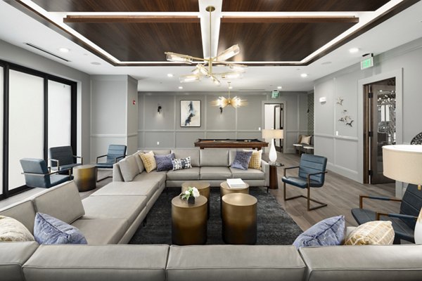 Stylish clubhouse with modern decor at Alta Porter on Peachtree apartments