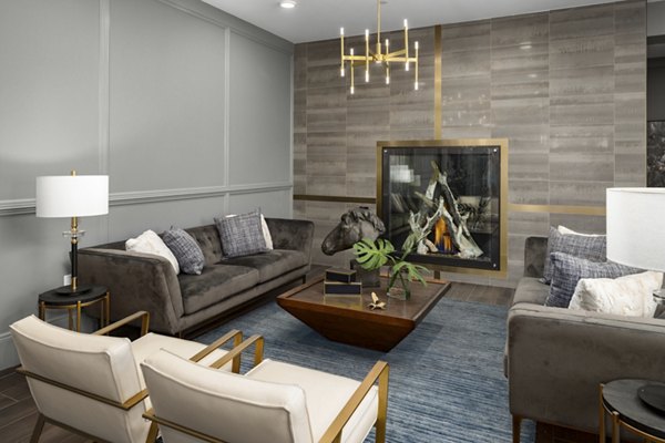Modern clubhouse with elegant seating and stylish decor at Alta Porter on Peachtree apartments