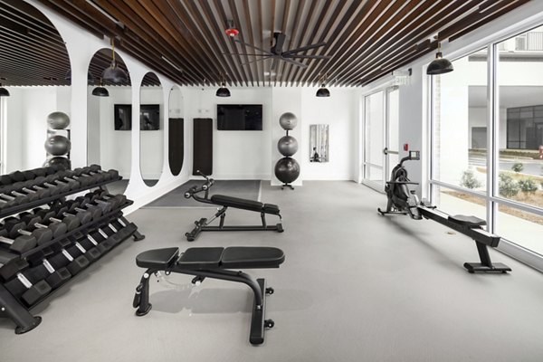 Modern fitness center with state-of-the-art equipment at Alta Porter on Peachtree apartments