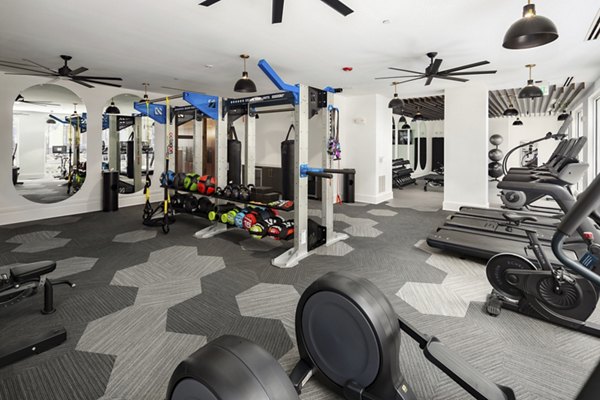 State-of-the-art fitness center with modern equipment at Alta Porter on Peachtree apartments