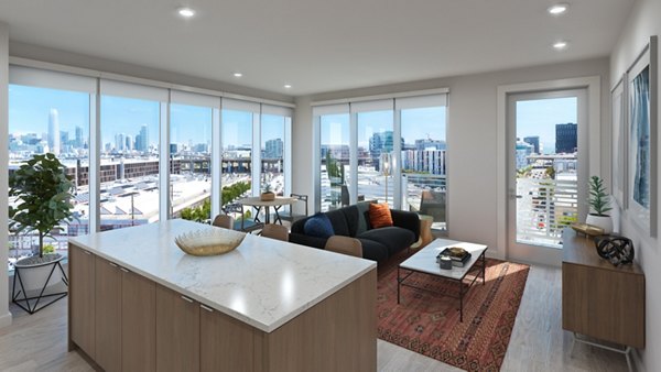 Living room at Alta Potrero Apartments