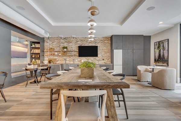 Clubhouse featuring modern design elements at Alta Purl Apartments