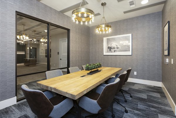 Modern clubhouse featuring stylish seating and community spaces at Alta River Oaks Apartments