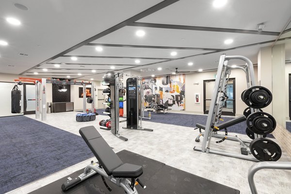 Fitness center at Alta River Oaks Apartments