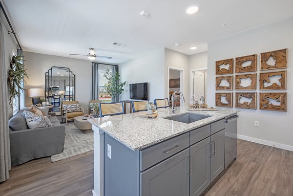 Spacious kitchen with modern appliances in Alta Farms at Cane Ridge luxury apartments