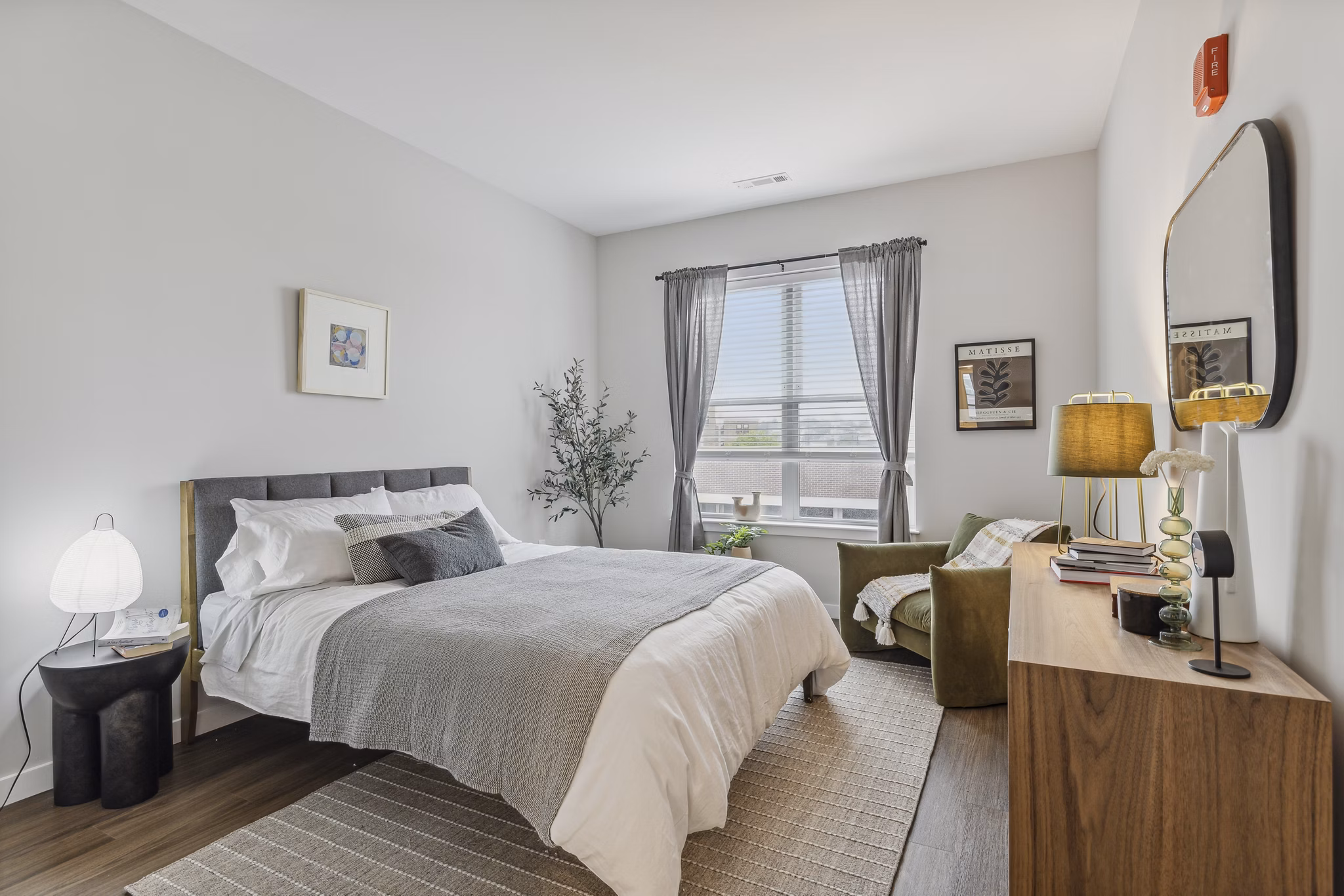 Bedroom at Alta On The Row Apartments