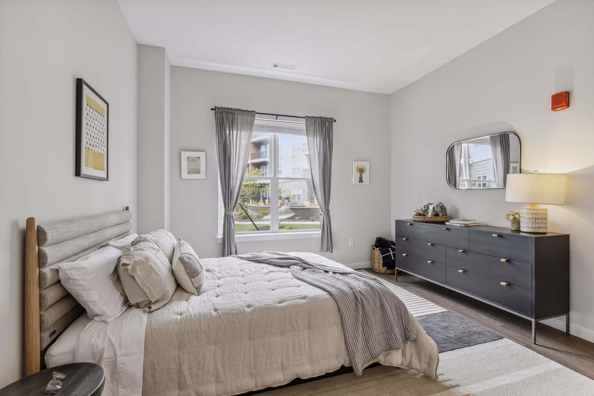 Bedroom at Alta On The Row Apartments