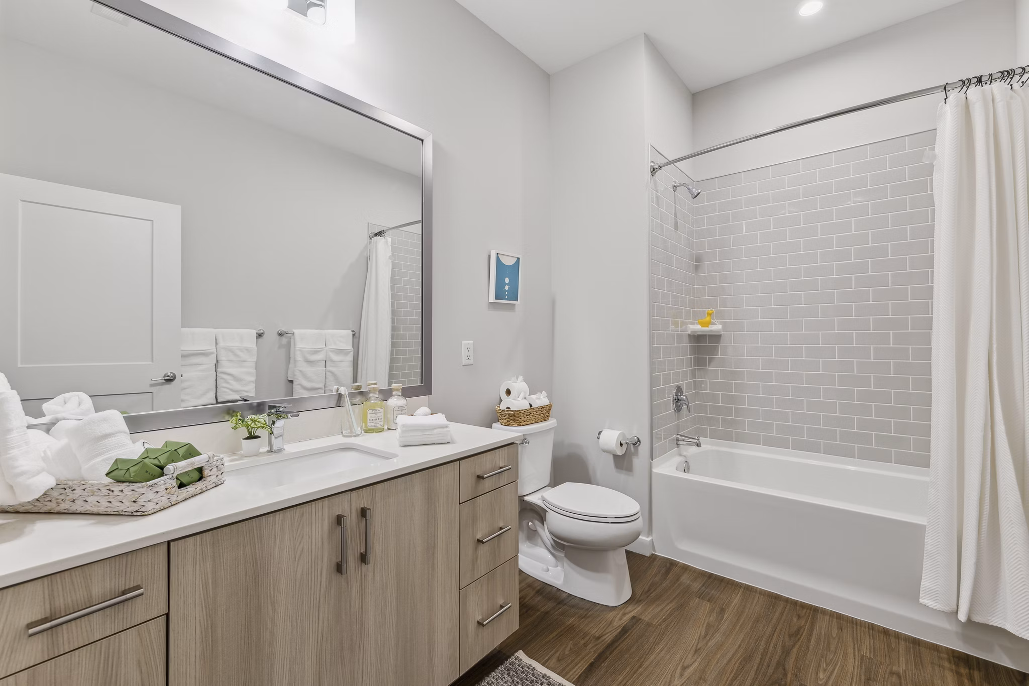 Bathroom at Alta On The Row Apartments
