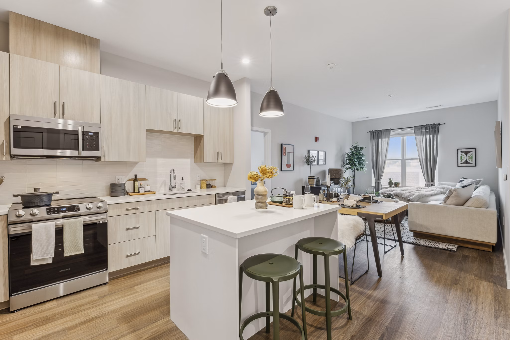Kitchen at Alta On The Row Apartments