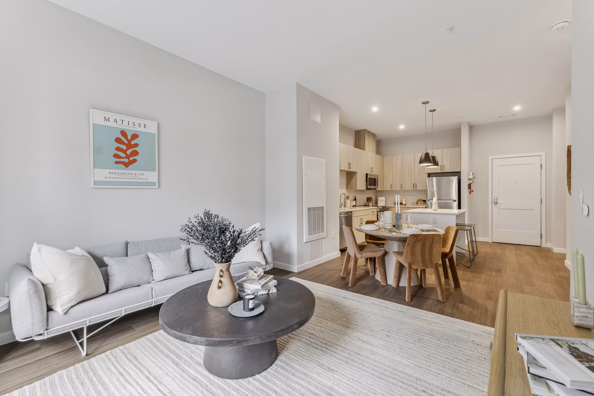 Living Room at Alta On The Row Apartments