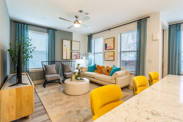 Living room at Alta Sergeant Apartments