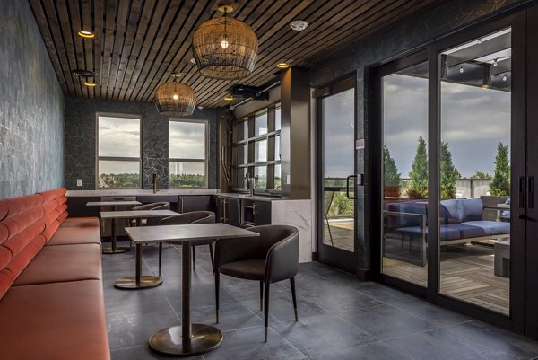 Clubhouse at Alta Sloan's Lake: Modern meeting spaces featuring scenic views and contemporary design in this luxury apartment community