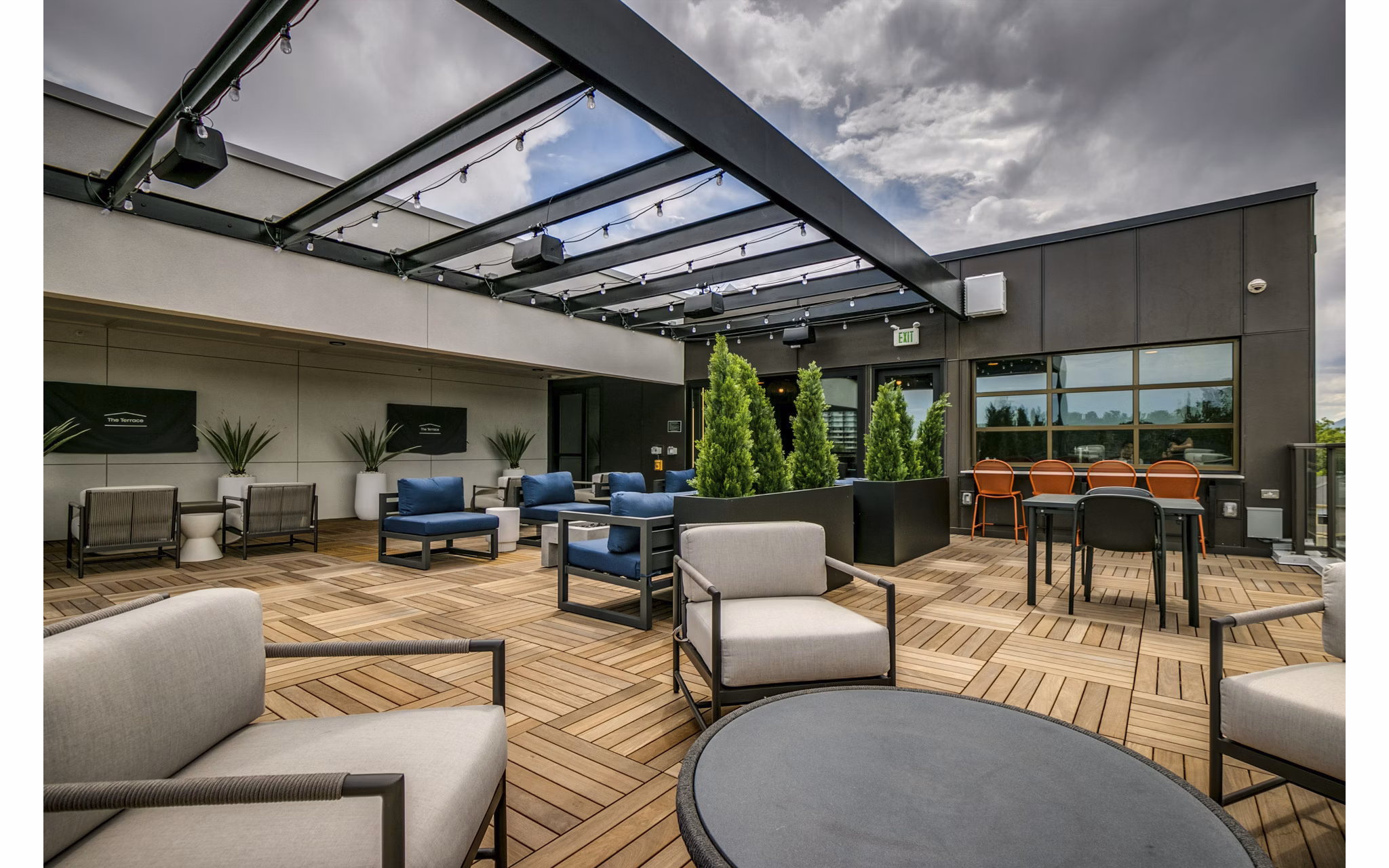 Scenic lake view patios at Alta Sloan's Lake luxury apartments, perfect for outdoor relaxation