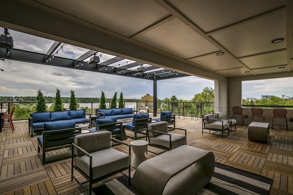 Spacious patios with mountain views at Alta Sloan's Lake luxury apartments