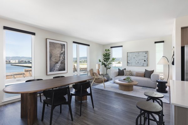 Contemporary living room with elegant furnishings at Alta Star Harbor Apartments for a luxurious lifestyle experience