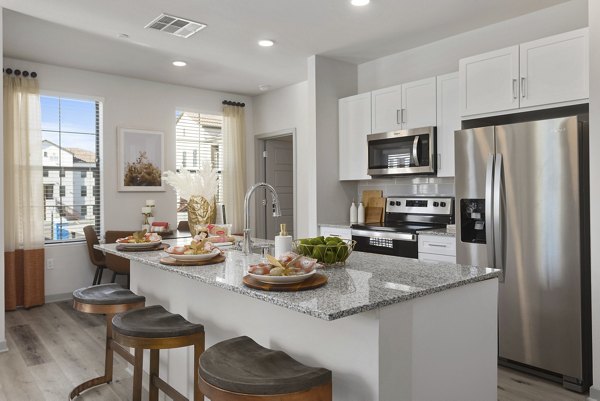 Alta Surprise Apartments: Open-concept living room with stylish decor and natural light