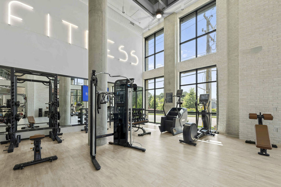 fitness center at Alta West Morehead Apartments 