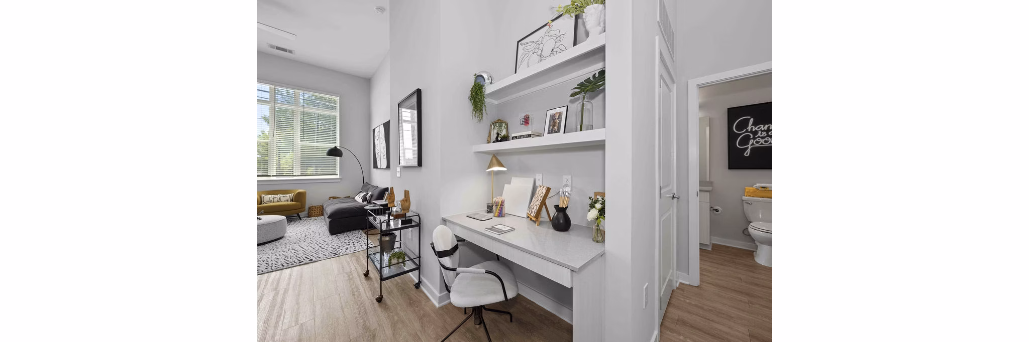 living room at Alta West Morehead Apartments 