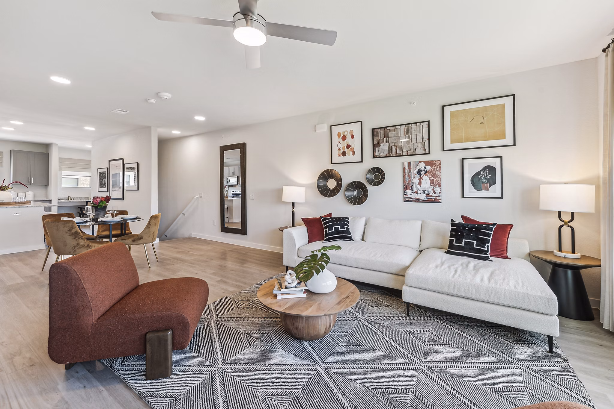 living room at Alta Wildhorse Ranch Apartments