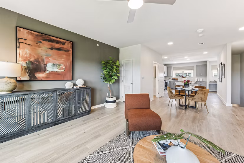 living room at Alta Wildhorse Ranch Apartments