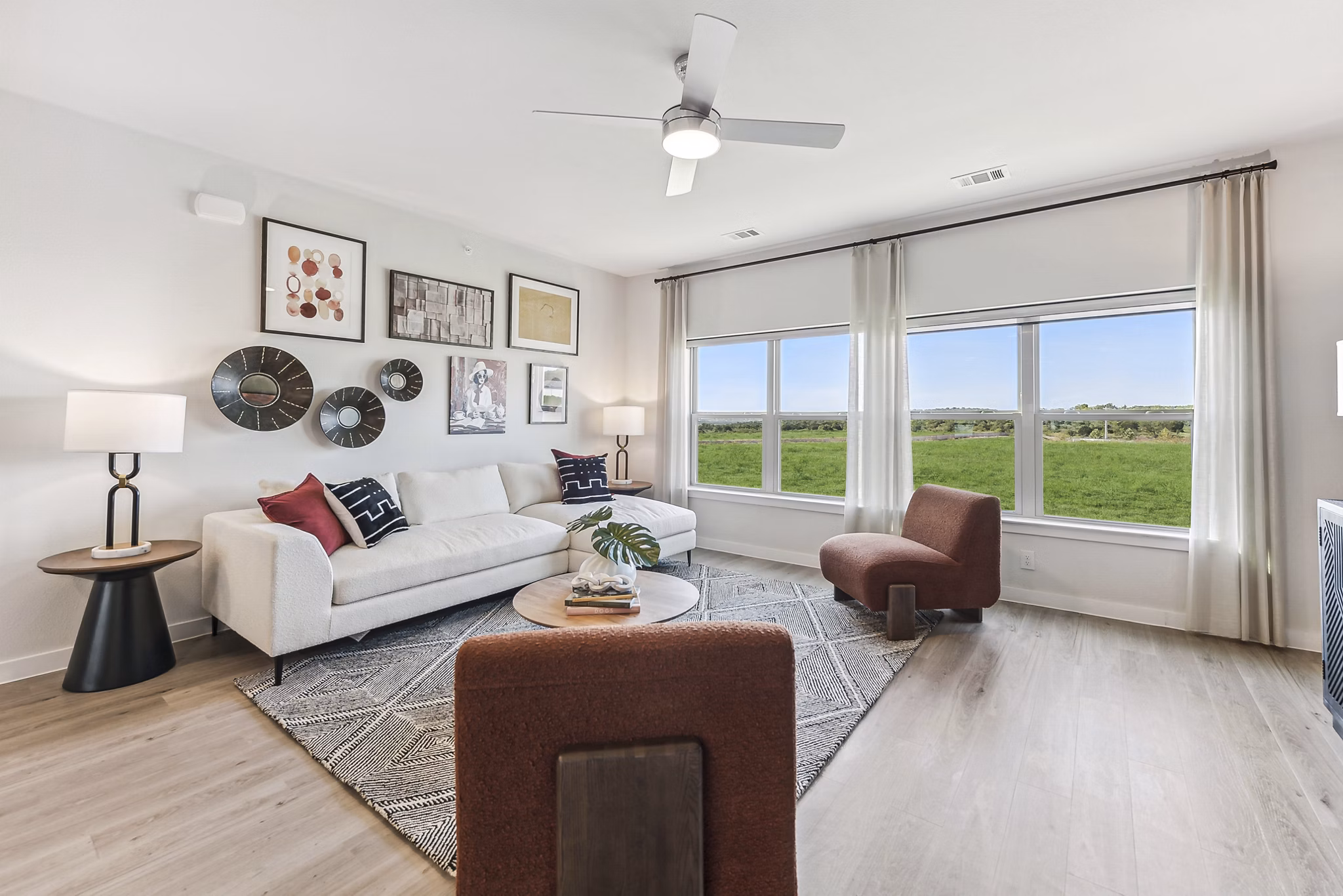 living room at Alta Wildhorse Ranch Apartments