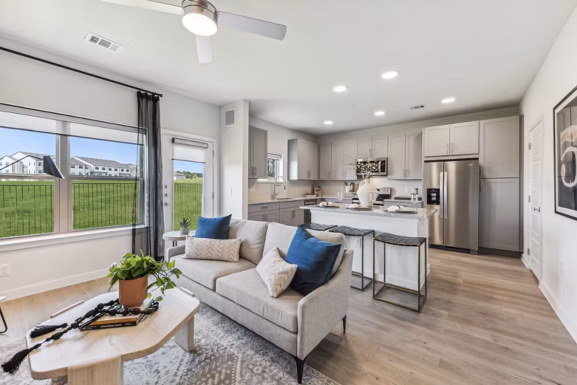 living room at Alta Wildhorse Ranch Apartments